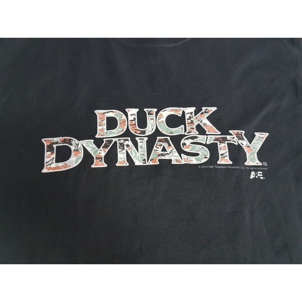DUCK DYNASTY tee t-shirt black hunting M medium